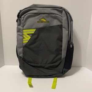 High Sierra Outburst 18” Gray Reflective Backpack with Adjustable Foam Straps